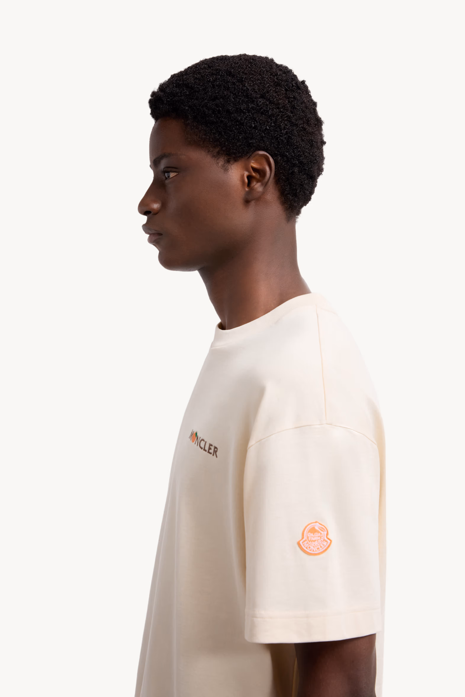 Moncler x Gilga Farm Designed by Donald Glover Cotton T-Shirt Men White Ivory Moncler 4